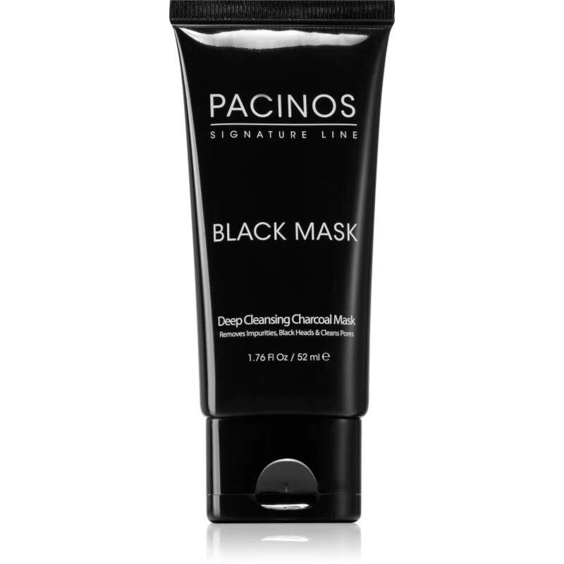Pacinos Black Mask globinsko čistilna maska za obraz 52 ml