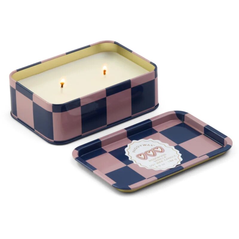 Paddywax A Dopo Hearts dišeča sveča v pločevinki Rosewood Vanilla 184 g