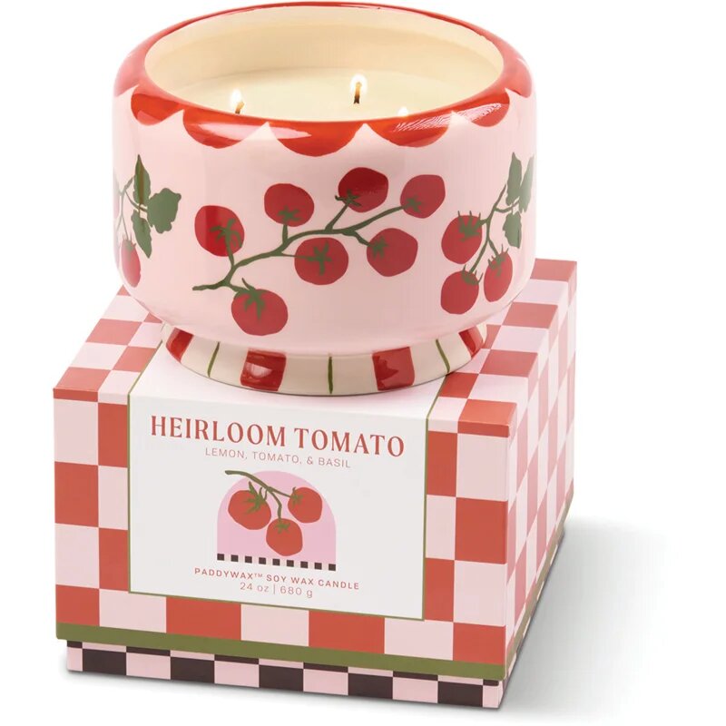 Paddywax A Dopo Heirloom Tomato dišeča sveča iz keramike 680 g