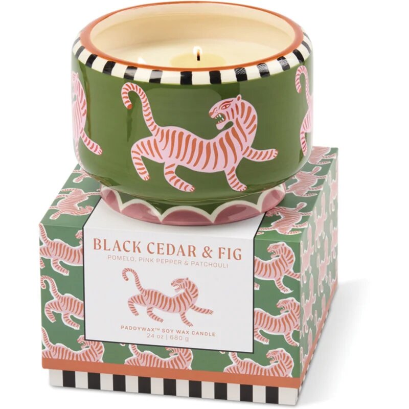 Paddywax A Dopo Tiger dišeča sveča iz keramike 680 g