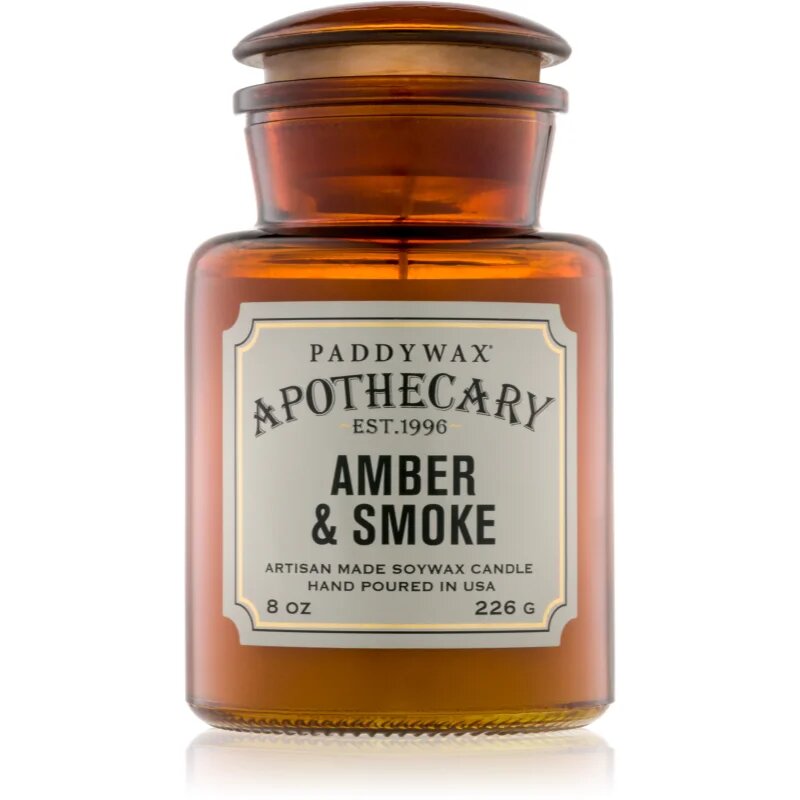 Paddywax Apothecary Amber & Smoke dišeča sveča 226 g