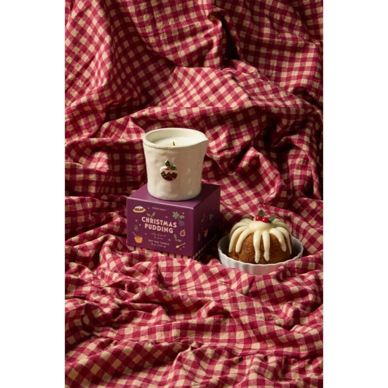 Paddywax Bistro Christmas Pudding dišeča sveča iz keramike 226 g
