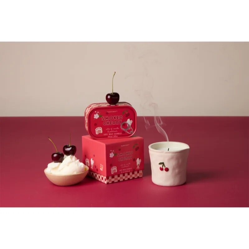 Paddywax Bistro Tin Smoked Cherry dišeča sveča v pločevinki 127 g
