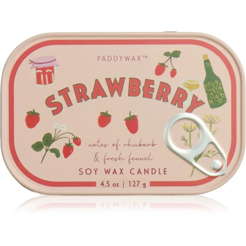Paddywax Bistro Tin Strawberry dišeča sveča v pločevinki 127 g