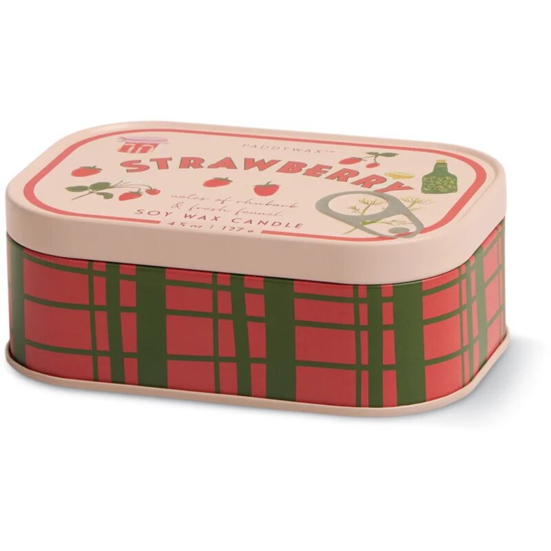 Paddywax Bistro Tin Strawberry dišeča sveča v pločevinki 127 g