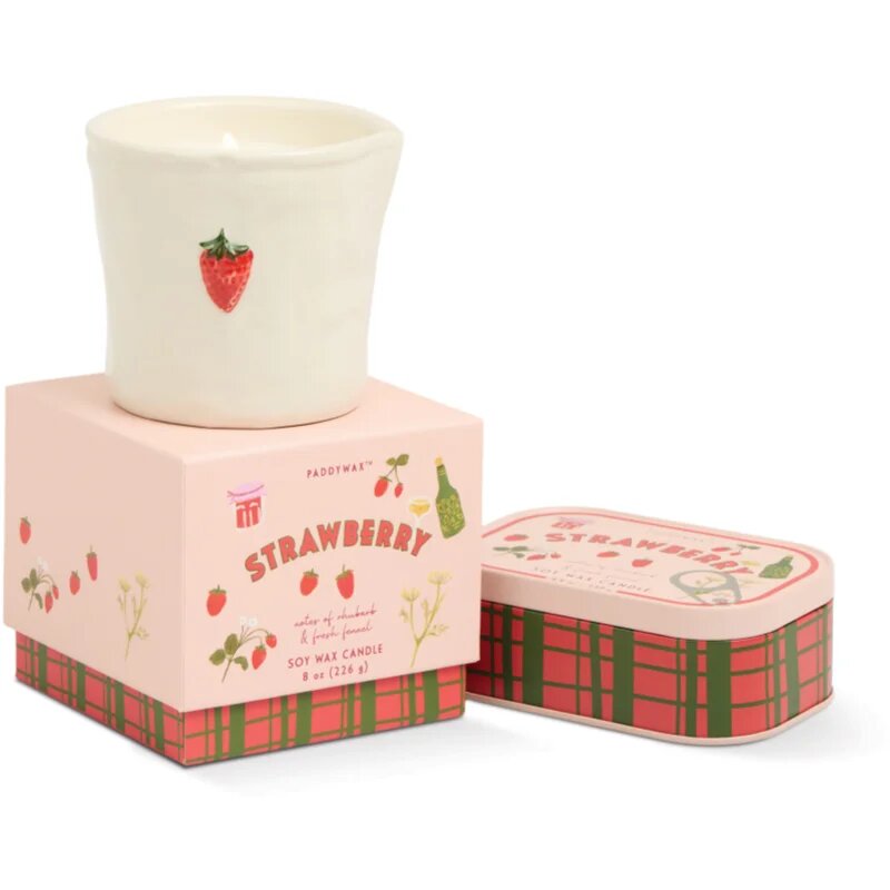 Paddywax Bistro Tin Strawberry dišeča sveča v pločevinki 127 g