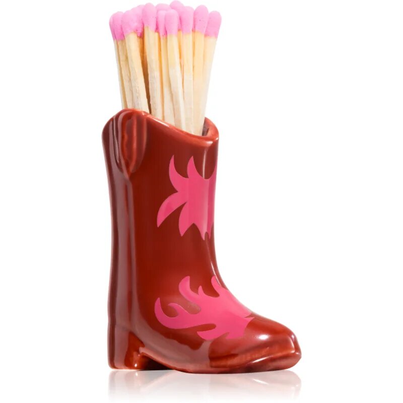 Paddywax Cowboy Boot Match Holder vžigalice Red & Pink Flame 25 kos