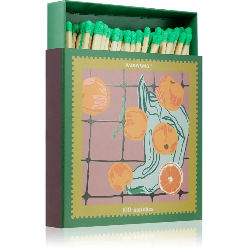 Paddywax Jumbo Boxed Oranges vžigalice 100 ks 1 kos