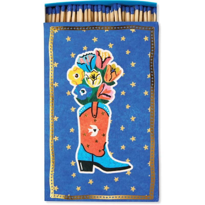 Paddywax Large Rectangle Matches Cowboy Boot vžigalice 120 kos