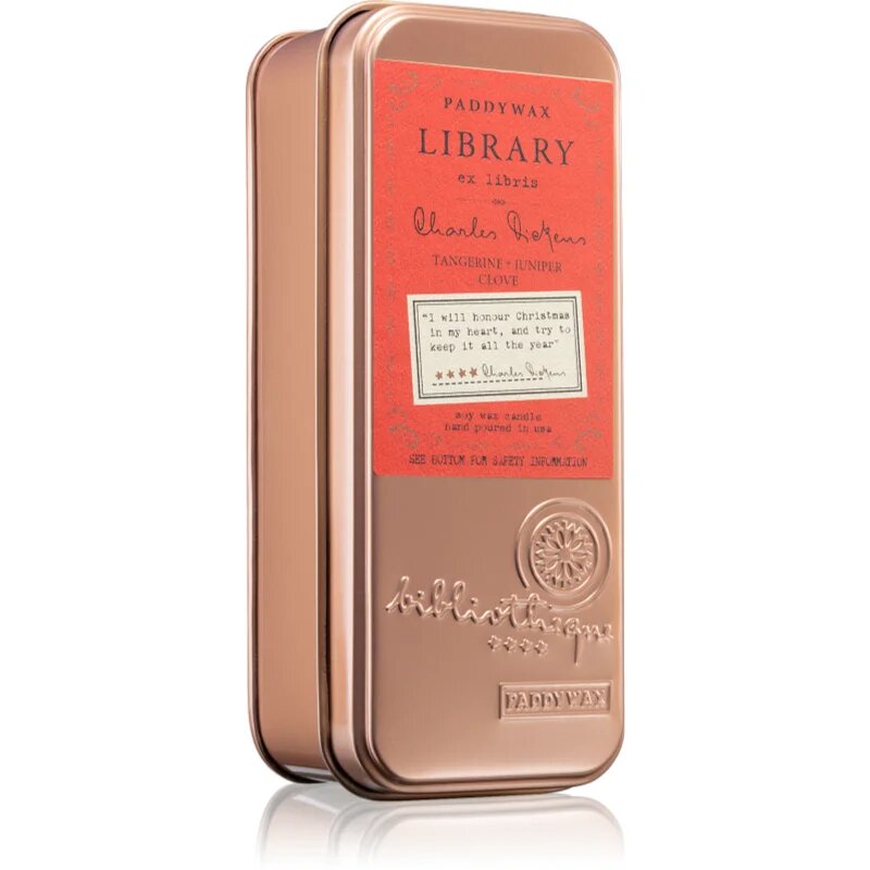 Paddywax Library Charles Dickens dišeča sveča 56 g