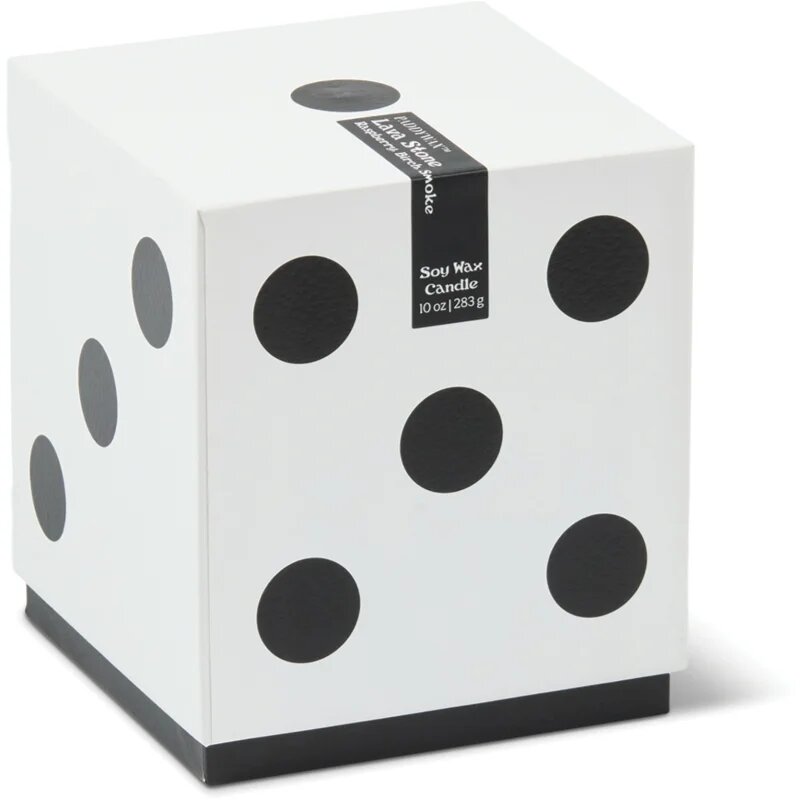 Paddywax Lucky Dice Lava Stone dišeča sveča iz keramike 283 g