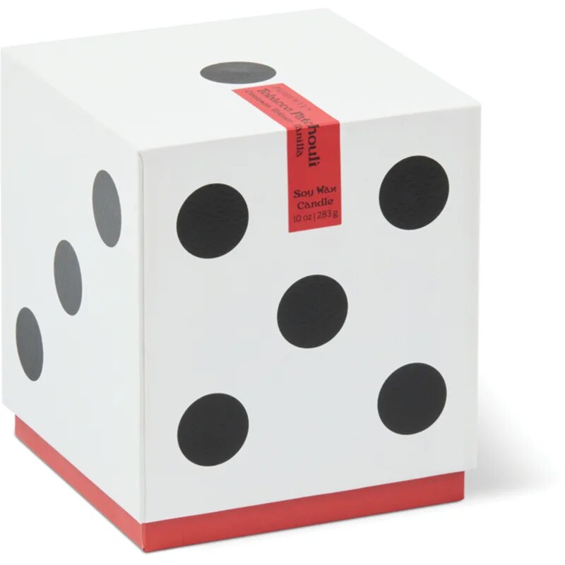 Paddywax Lucky Dice Tobacco Patchouli dišeča sveča iz keramike 283 g