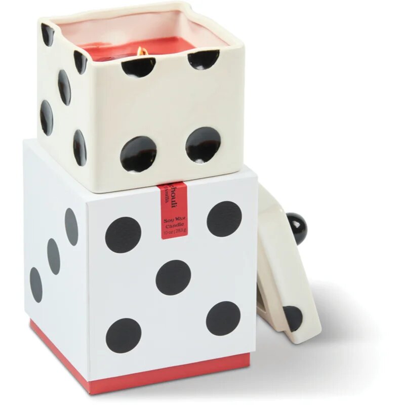 Paddywax Lucky Dice Tobacco Patchouli dišeča sveča iz keramike 283 g