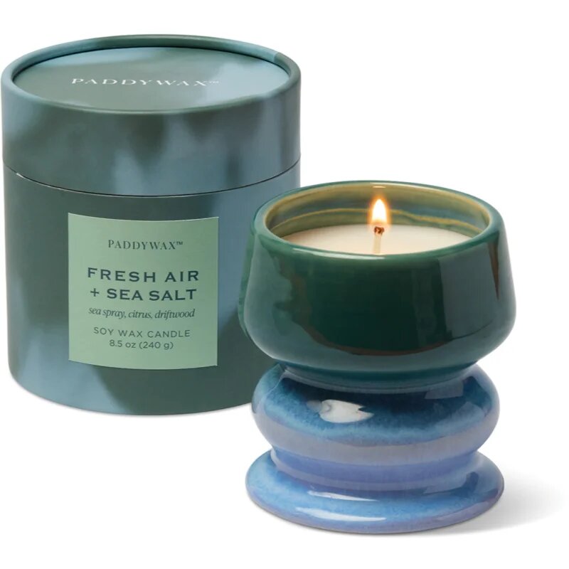 Paddywax Melt Fresh Air & Sea Salt dišeča sveča iz keramike 240 g