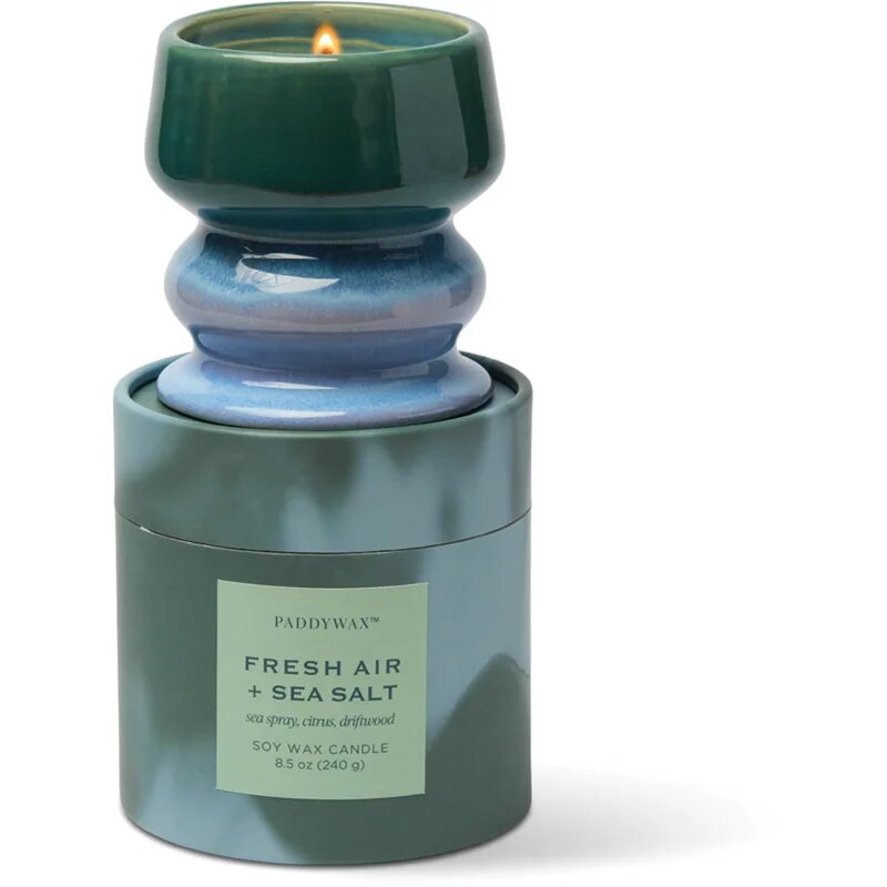 Paddywax Melt Fresh Air & Sea Salt dišeča sveča iz keramike 240 g