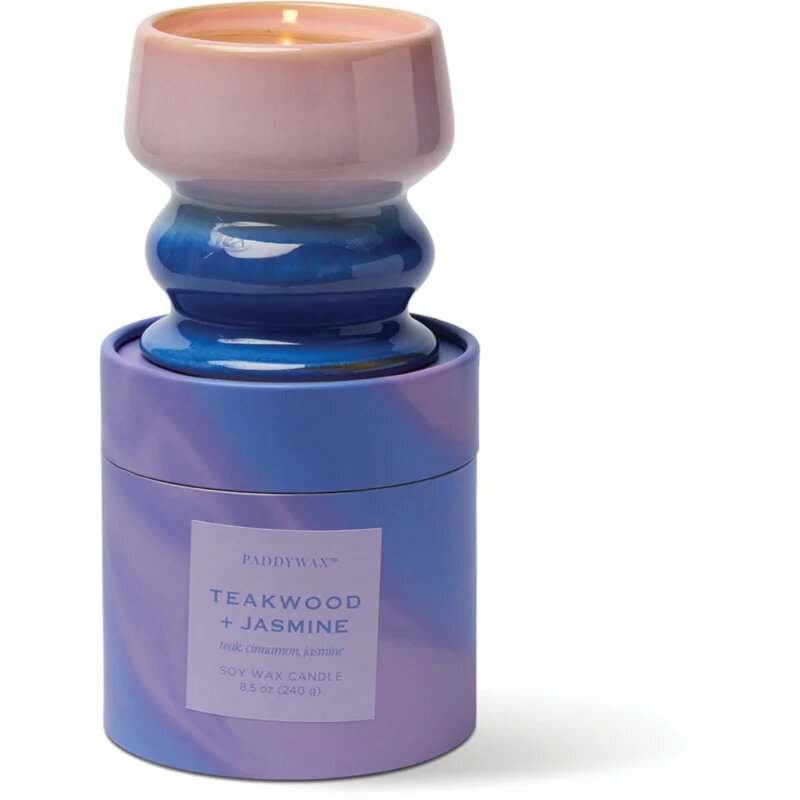 Paddywax Melt Teakwood & Jasmine dišeča sveča iz keramike 240 g
