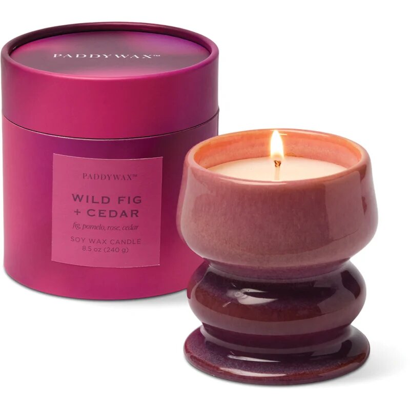 Paddywax Melt Wild Fig & Cedar dišeča sveča iz keramike 240 g