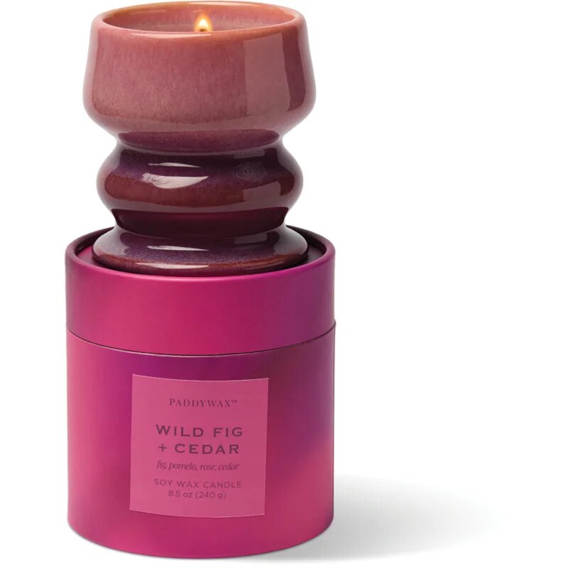 Paddywax Melt Wild Fig & Cedar dišeča sveča iz keramike 240 g