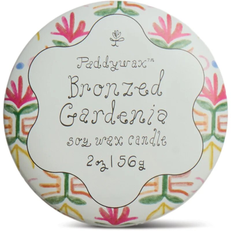 Paddywax Tulip Bronzed Gardenia dišeča sveča s pokrovčkom 56 g