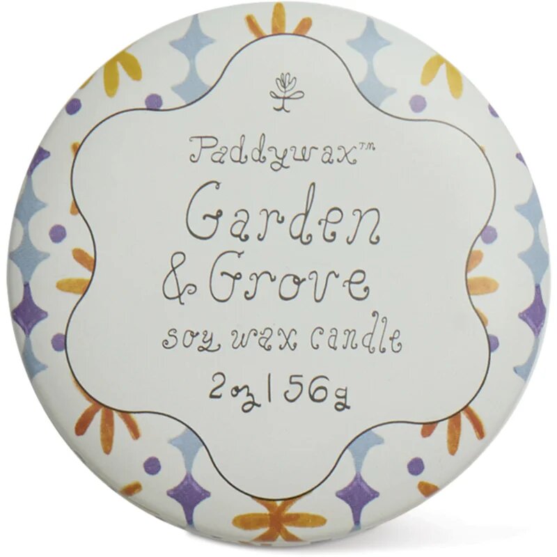 Paddywax Tulip Garden & Grove dišeča sveča s pokrovčkom 56 g