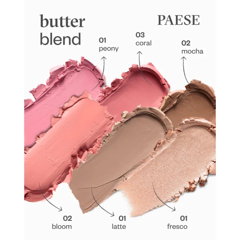 Paese Butter Blend Blush Stick rdečilo v paličici odtenek 03 Coral 6 g
