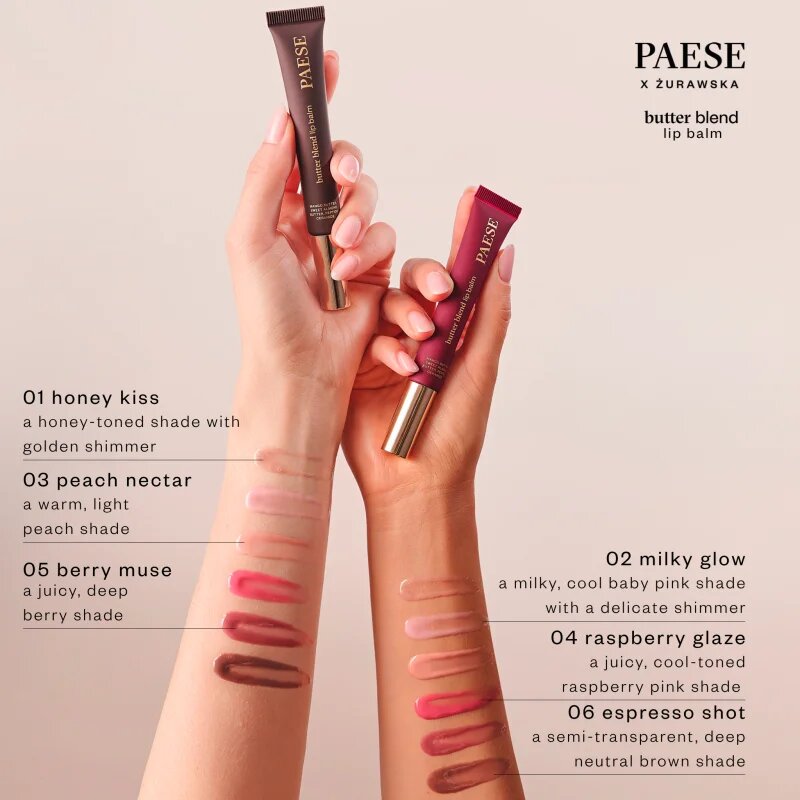 Paese Butter Blend Butter Lip Balm balzam za ustnice odtenek 04 Raspberry Glaze 9 ml