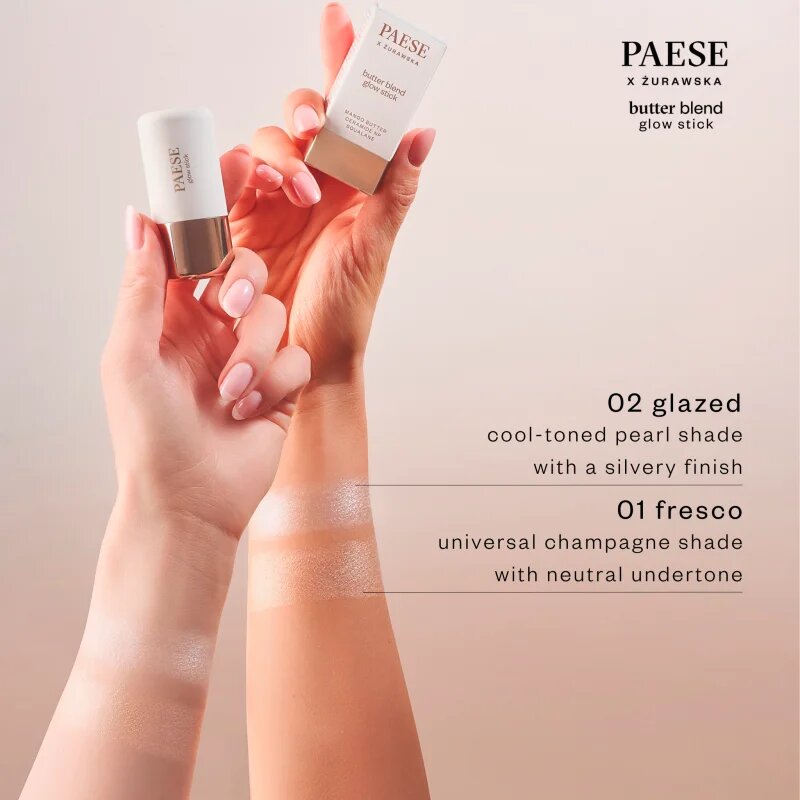 Paese Butter Blend Glow Stick osvetljevalec za oči in lica v paličici odtenek 02 Glazed 6 g