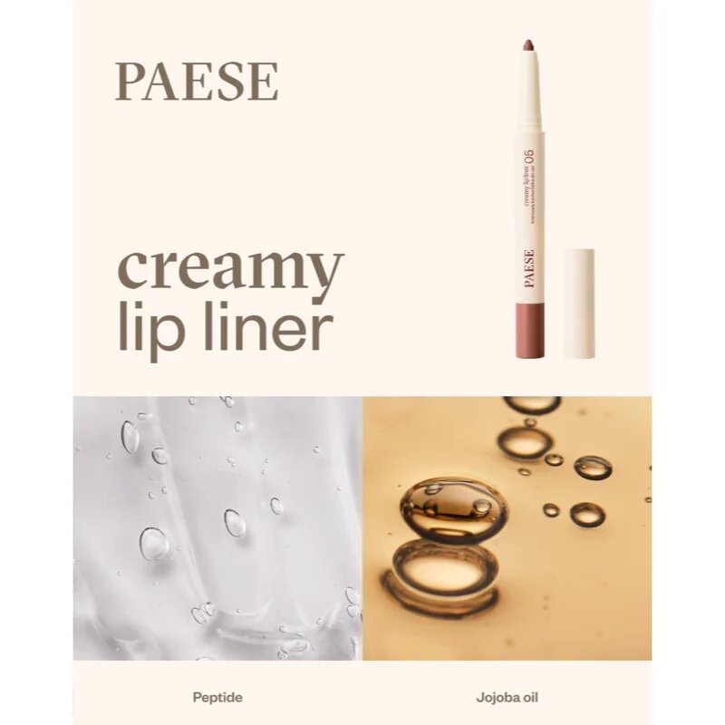 Paese Creamy Lip Liner kremasti svinčnik za ustnice odtenek 01 cute nude 0.6 g