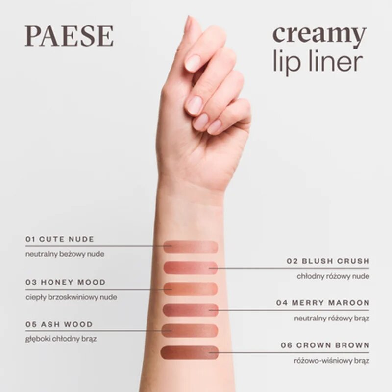 Paese Creamy Lip Liner kremasti svinčnik za ustnice odtenek 04 merry maroon 0.6 g