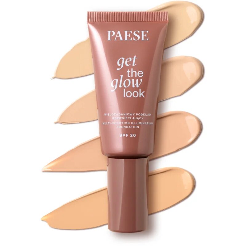 Paese Get The Glow Look Illuminating Foundation lahki tekoči puder s posvetlitvenim učinkom SPF 20 odtenek 3N Warm Beige 30 ml