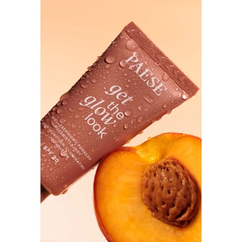 Paese Get The Glow Look Illuminating Foundation lahki tekoči puder s posvetlitvenim učinkom SPF 20 odtenek 3N Warm Beige 30 ml