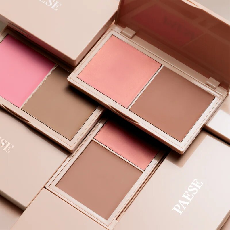 Paese Kiss My Cheeks Face Contouring Palette Cold paleta za konture obraza odtenek 01 Warm 15 g
