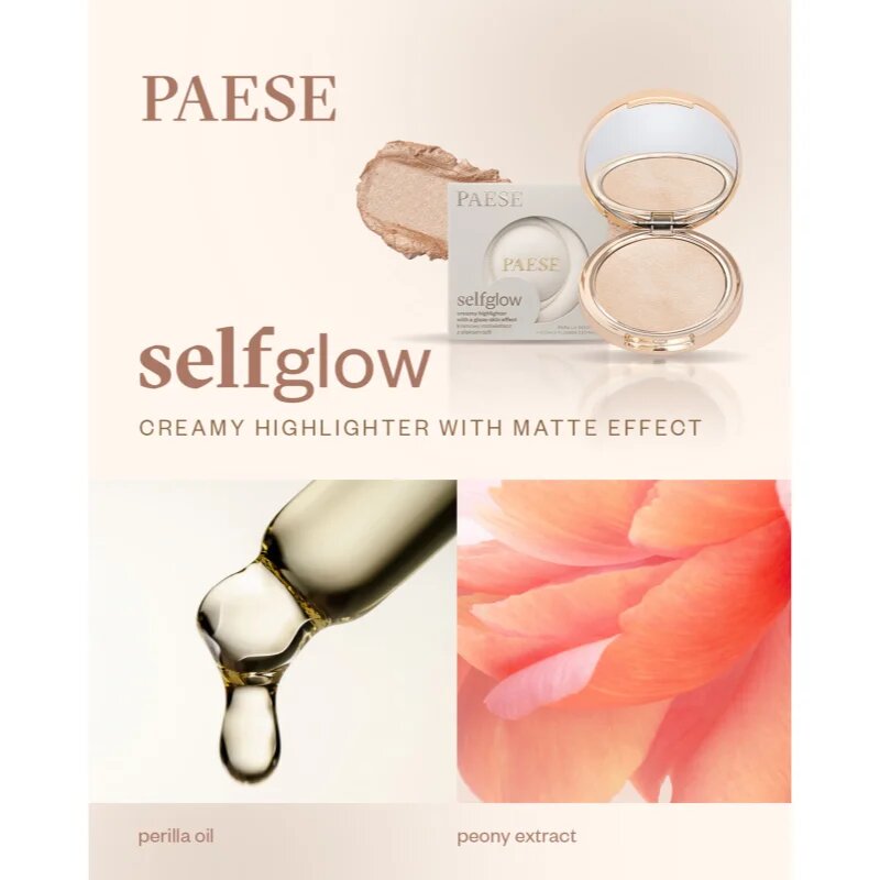 Paese Self Glow Highlighter kremasti osvetljevalec odtenek golden hour 8 g