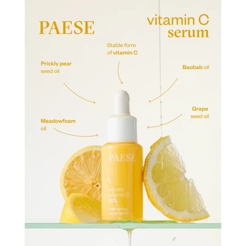 Paese Serum Vitamin C 10% regeneracijski oljni serum z vitaminom C 15 ml
