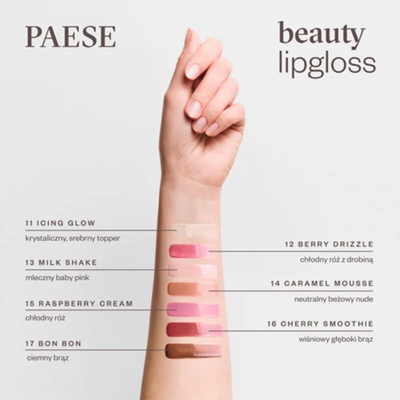 Paese Tasty Lips Beauty Lipgloss sijaj za ustnice odtenek 14 caramel mousse 4.5 ml