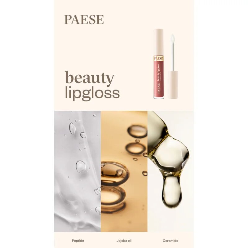 Paese Tasty Lips Beauty Lipgloss sijaj za ustnice odtenek 15 raspberry cream 4.5 ml
