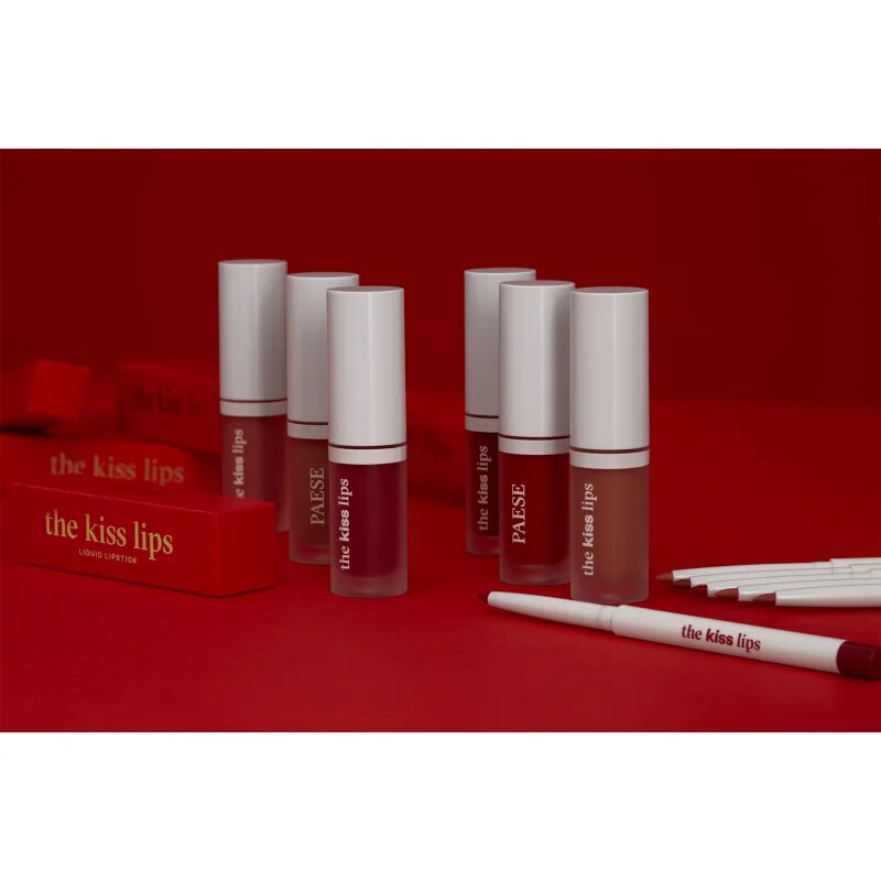 Paese The Kiss Lips Liquid Lipstick mat tekoča šminka odtenek 02 nude coral 3.4 ml
