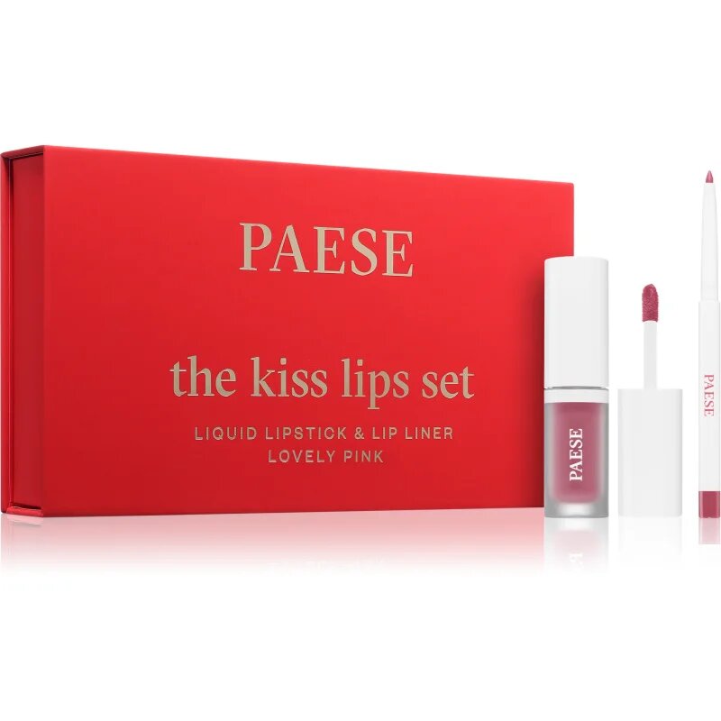 Paese The Kiss Lips Set Lovely Pink darilni set odtenek 03 Lovely Pink