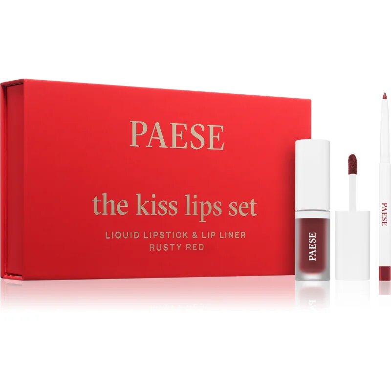 Paese The Kiss Lips Set Rusty Red darilni set odtenek 04 Rusty Red