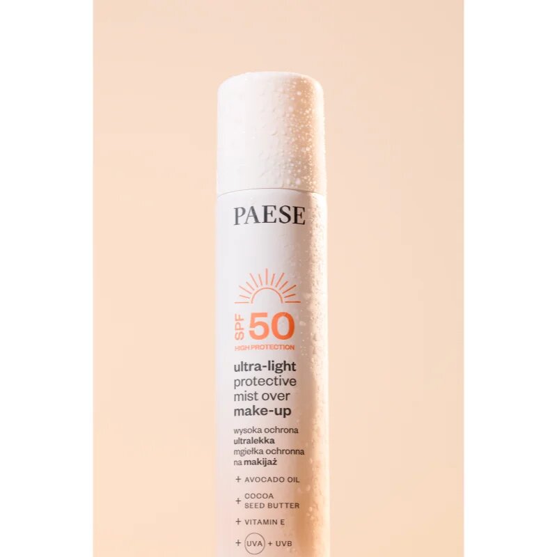 Paese Ultra-light Protective Mist Over Make-up pršilo za fiksiranje make-upa SPF 50 75 ml