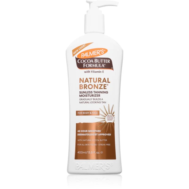 Palmer’s Cocoa Butter Formula Natural Bronze samoporjavitvena krema za telo za postopno porjavitev 400 ml