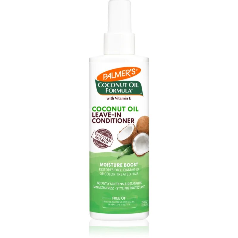 Palmer’s Coconut Oil Formula Moisture Boost balzam brez spiranja v pršilu za suhe poškodovane kemično obdelane lase 250 ml