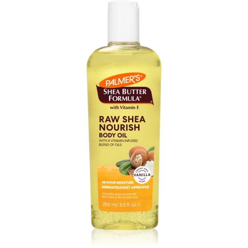 Palmer’s Shea Butter Formula negovalno olje za telo za suho in občutljivo kožo 250 ml