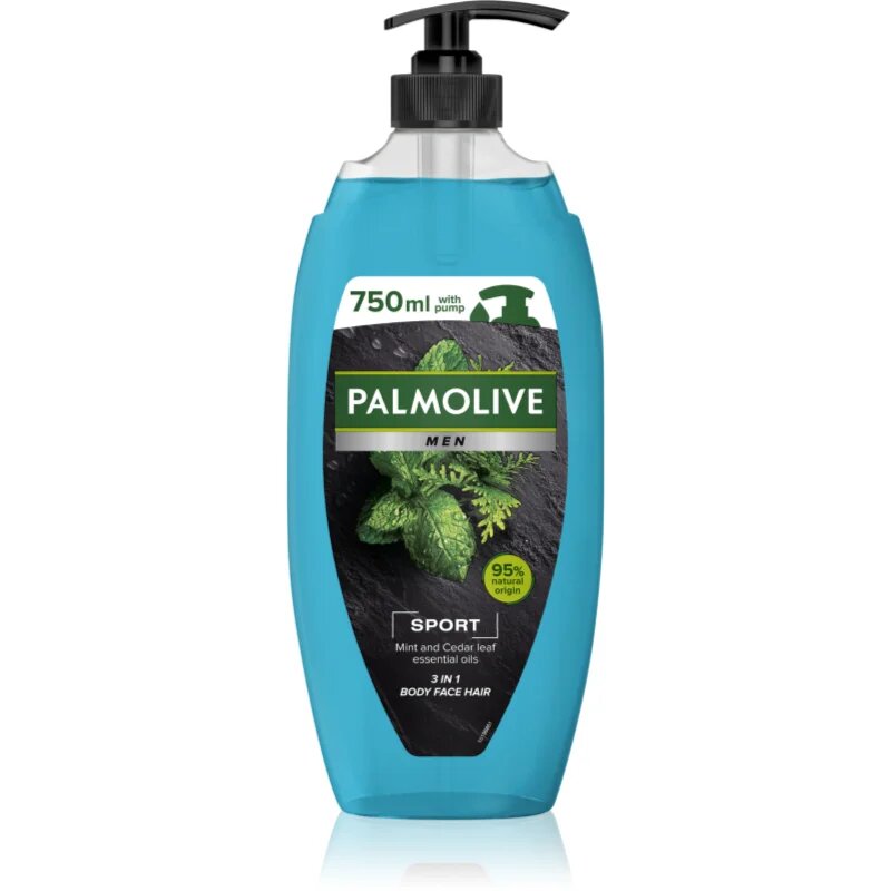 Palmolive Men Revitalising Sport gel za prhanje za moške z dozirno črpalko 750 ml