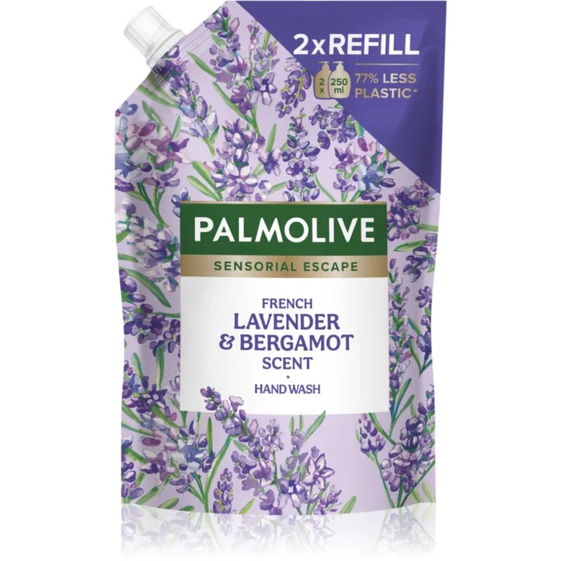 Palmolive Sensorial Escape French Lavender & Bergamot tekoče milo za roke nadomestno polnilo 500 ml