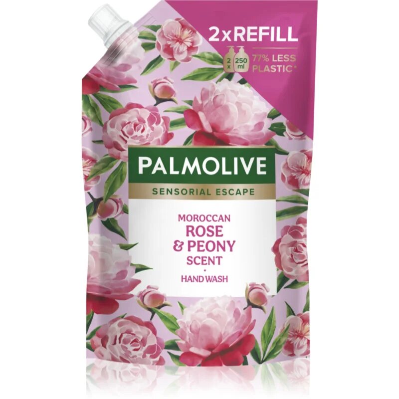 Palmolive Sensorial Escape Moroccan Rose & Peony tekoče milo za roke nadomestno polnilo 500 ml