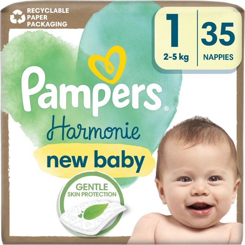 Pampers Harmonie Size 1 plenice za enkratno uporabo 2-5 kg 35 kos