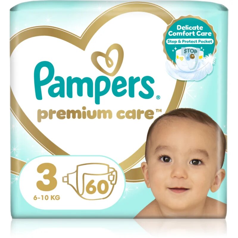 Pampers Premium Care Size 3 plenice za enkratno uporabo 6-10 kg 60 kos