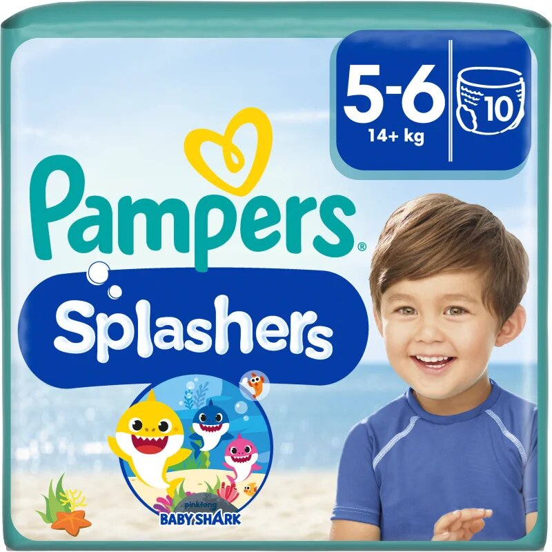 Pampers Splashers 5-6 plavalne plenice 14+ kg 10 kos