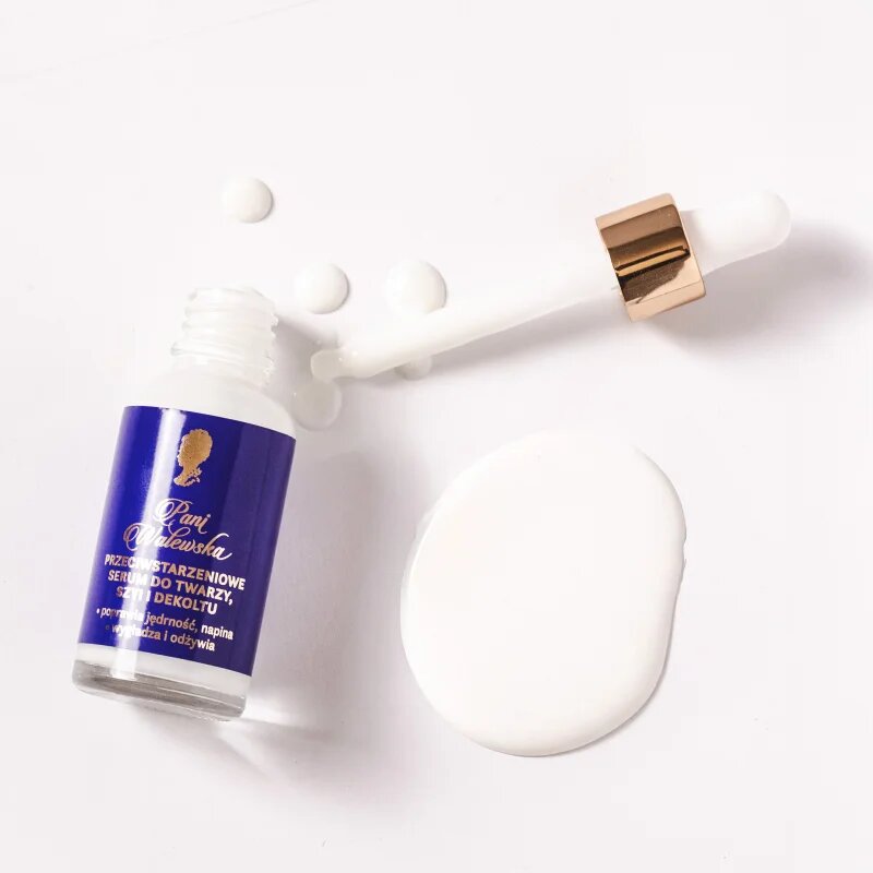 Pani Walewska Anti-Aging Face serum serum proti staranju kože za obraz vrat in dekolte 30 ml